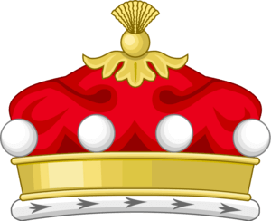 The coronet that would be worn by a Baron.