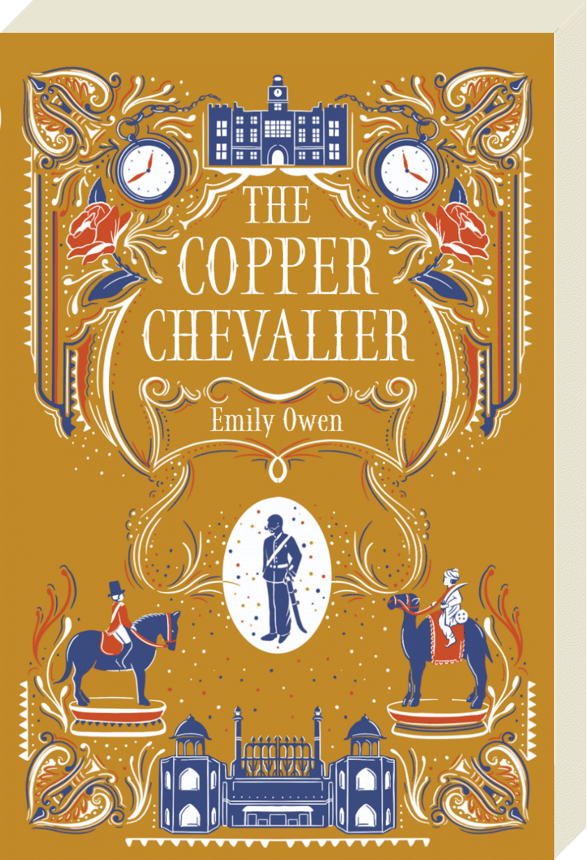 The book cover for the Copper Chevalier